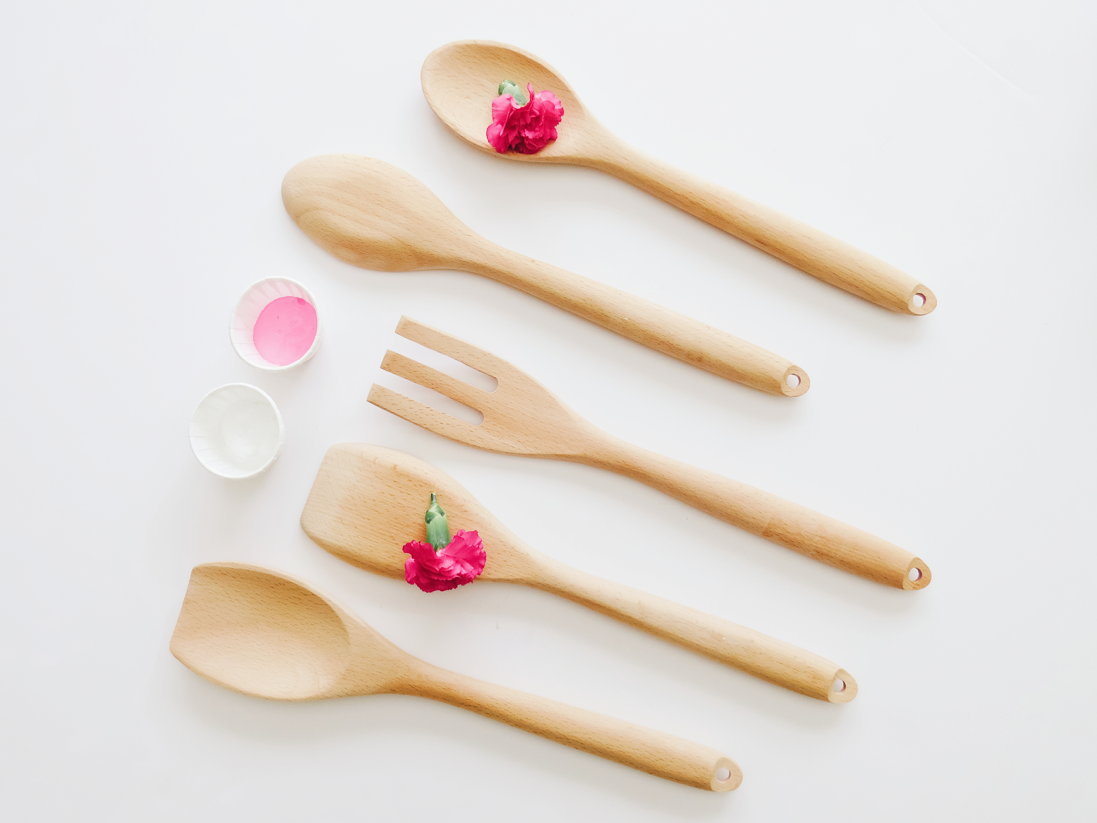 Painted WoodenServing Spoons