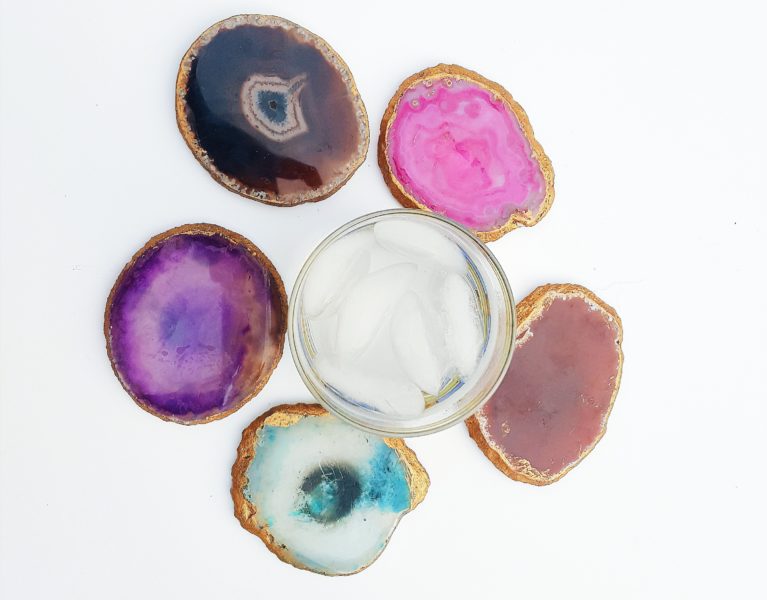 The Easiest DIY Agate Coasters