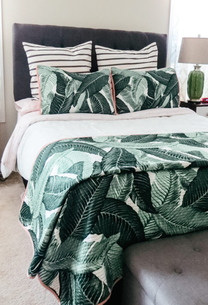 Target Banana Leaf Bedding Refresh Carla Bethany Interior Design