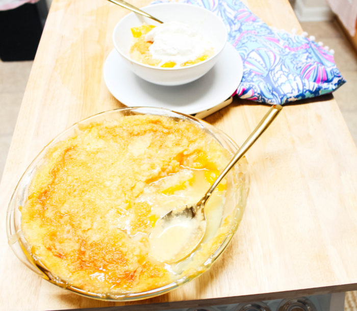 easy peach cobbler