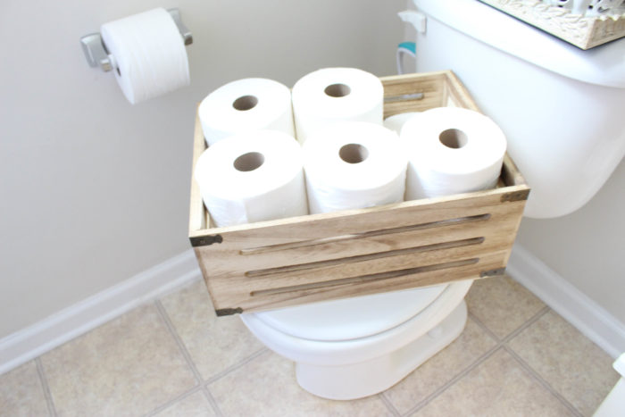 GUEST BATHROOM UNDER CABINET MAKEOVER