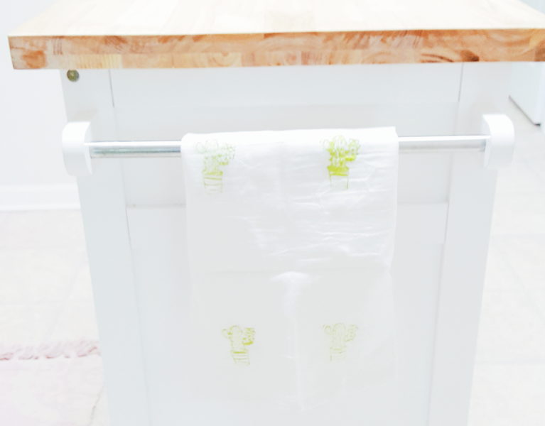 Hand Stamped Kitchen Towels