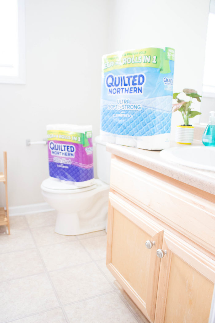 Guest bathroom renter-friendly refresh