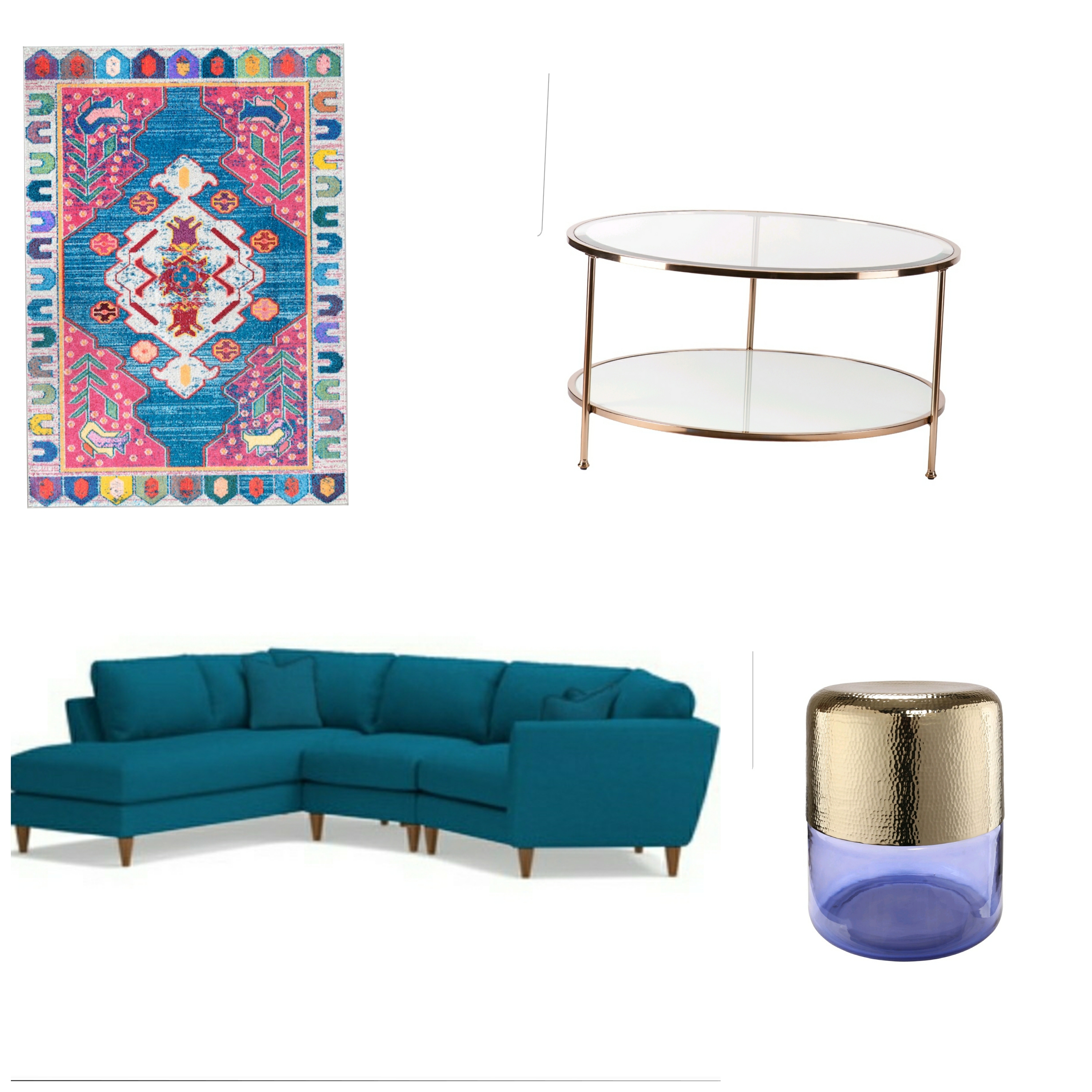 Boho Living Room Mood Board