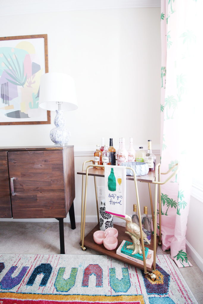 Mid-century Glam Color Filled Dining Room Refresh