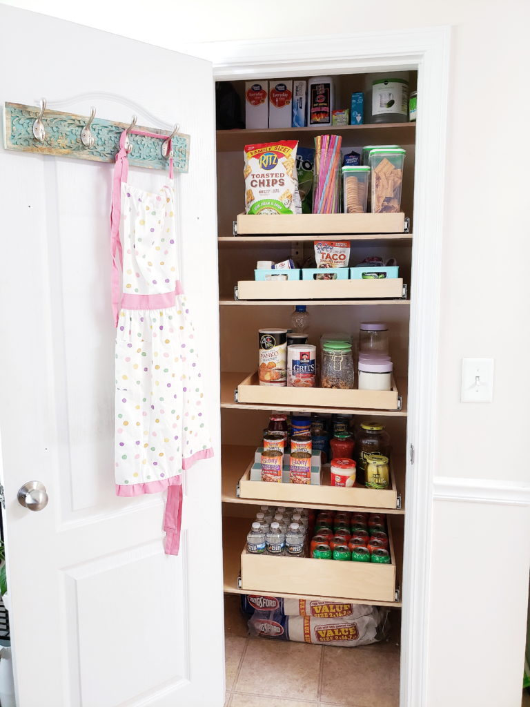 Small Pantry Organization Pull-Out Shelves