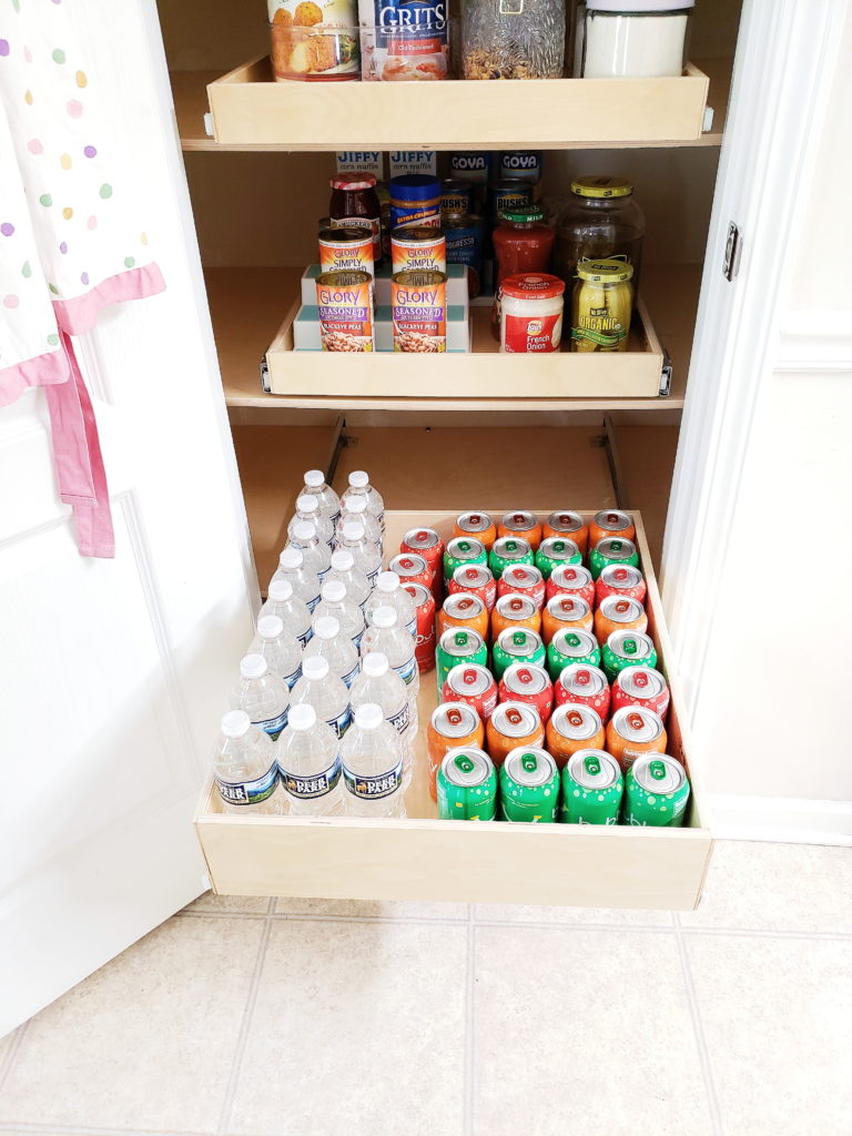 Small Pantry Organization Pull-Out Shelves