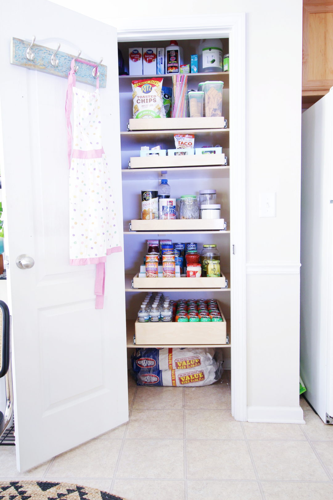 Small Pantry Organization Pull-Out Shelves • Carla Bethany Interior Design  Blog