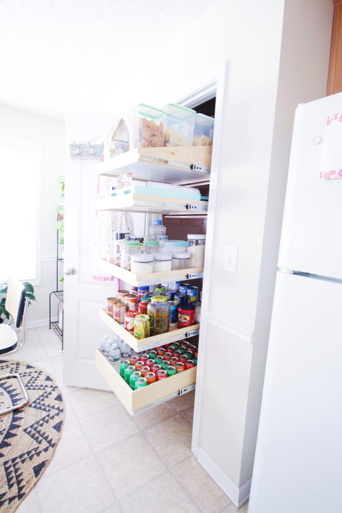 Small Pantry Organization Pull-Out Shelves • Carla Bethany
