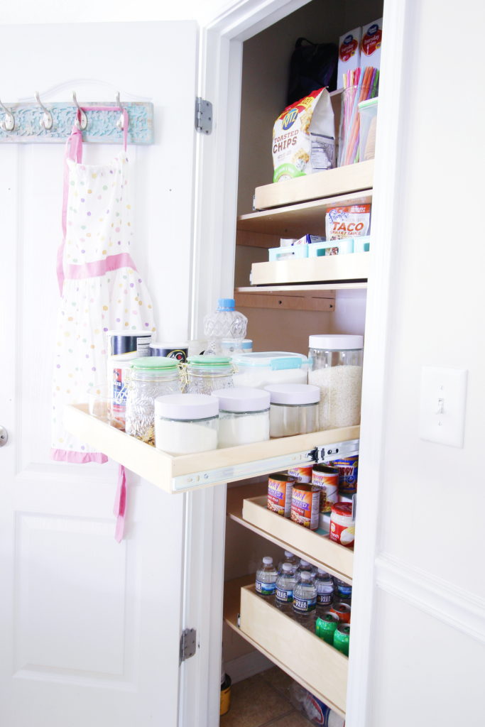 Small Pantry Organization Pull-Out Shelves • Carla Bethany Interior Design  Blog
