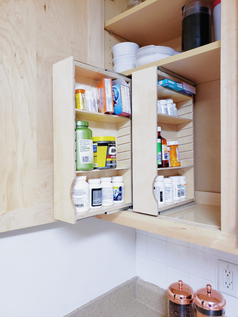 Small Pantry Organization Pull-Out Shelves