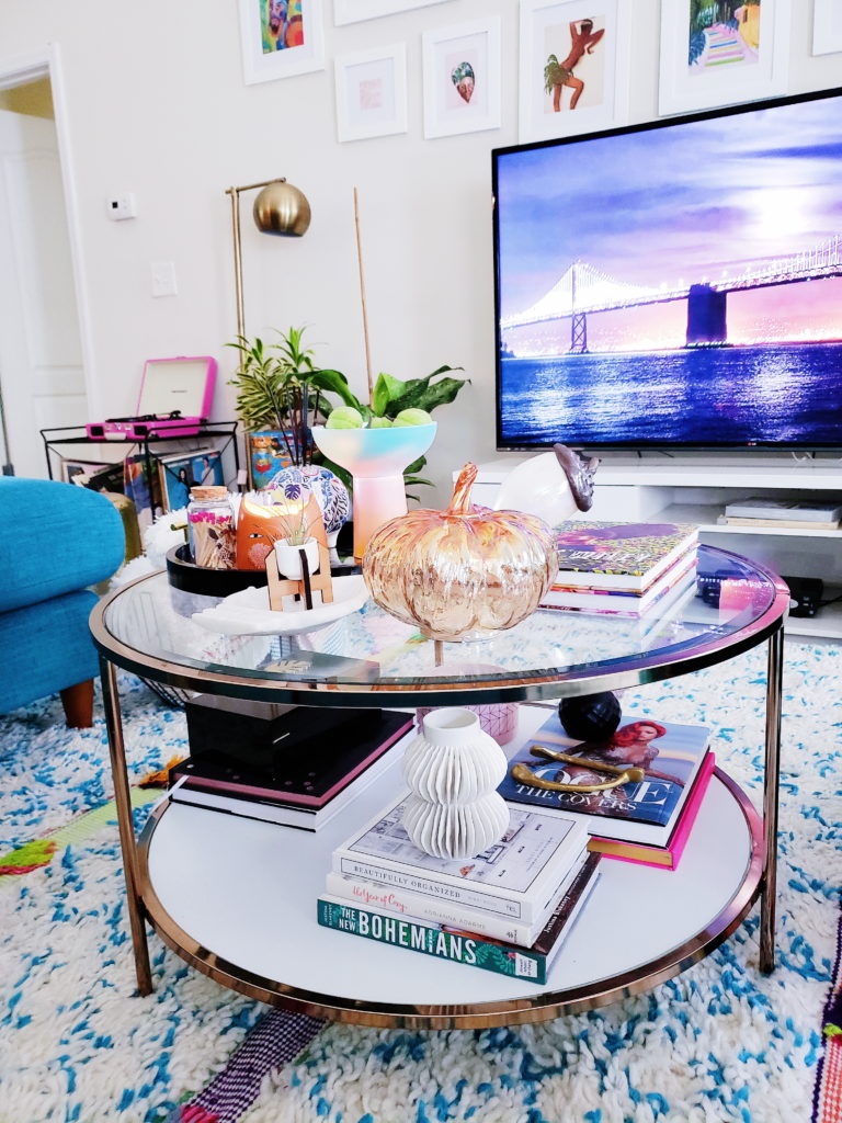 boho coffee table fall