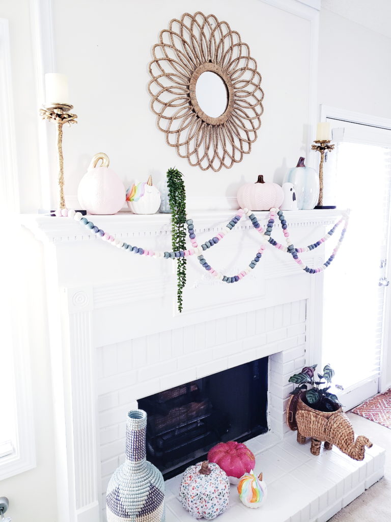 mantel fall decor