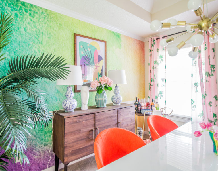 colorful dining room