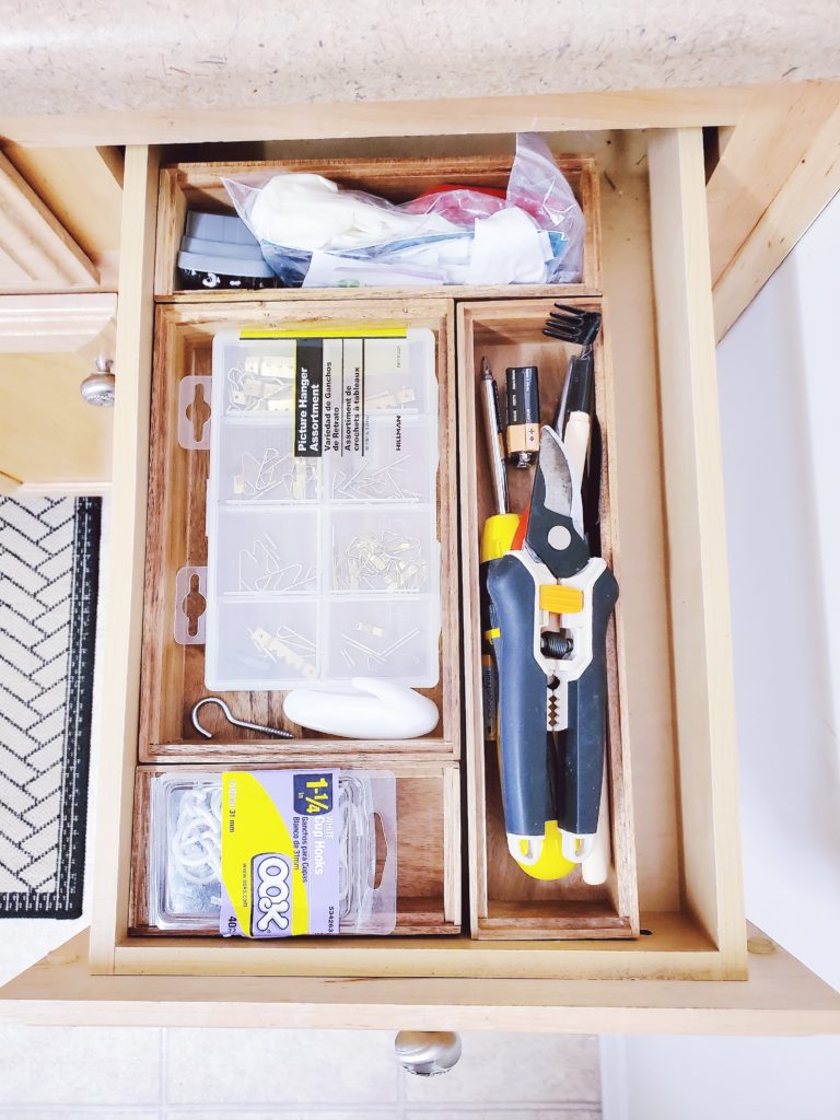 junk drawer organized 